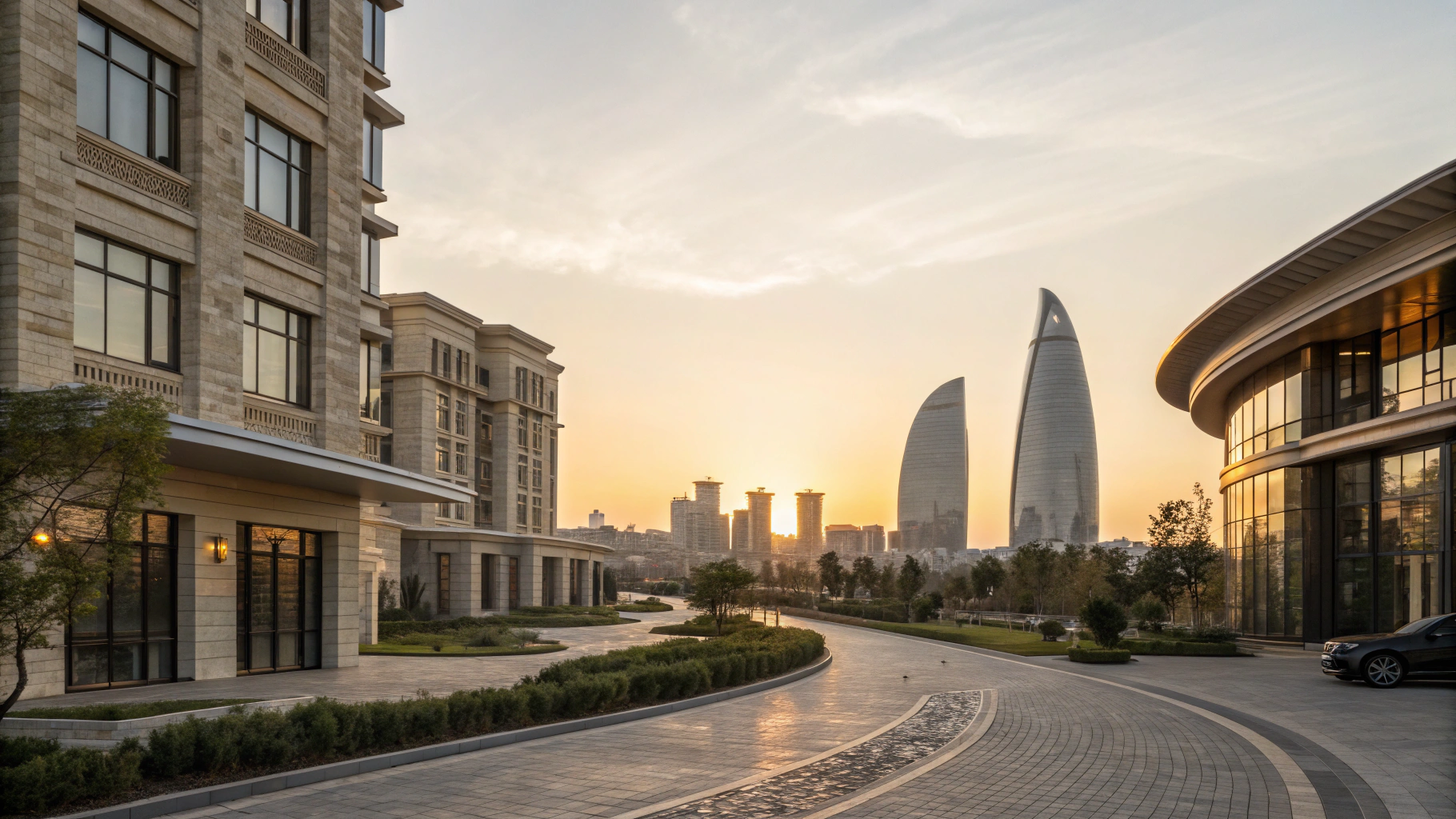 Futuristic Caspian architecture and medieval alleys in Baku